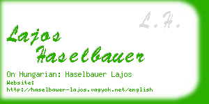 lajos haselbauer business card